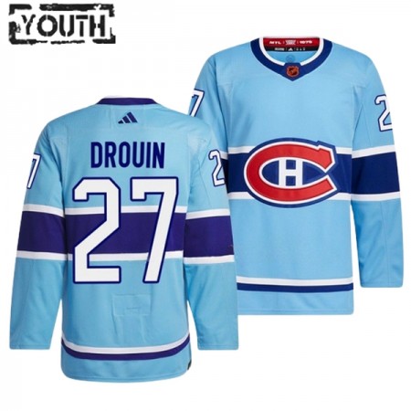 Montreal Canadiens Trikot Jonathan Drouin 27 Adidas 2022-23 Blau Reverse Retro 2.0 Authentic - Kinder